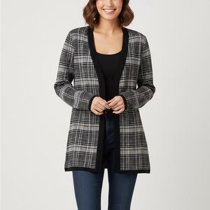 Lety & Me Plaid Cardigan. Size Large